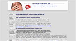 Desktop Screenshot of haarausfall-wissen.de