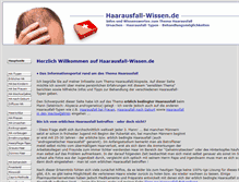 Tablet Screenshot of haarausfall-wissen.de